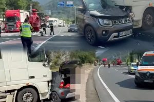 efee48ce 77fd 4929 aca6 b6a2b05a54b2 - Mașina cu numere de Argeș, implicată într-un accident pe DN 6. Trei persoane rănite