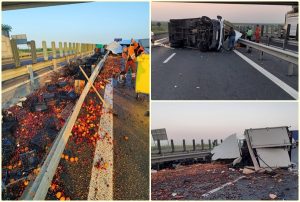 page - Accident pe Autostrada A1! Trafic dat peste cap