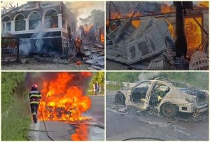 page - Val de incendii în Argeș! Case, anexe și o mașină, cuprinse de flăcări