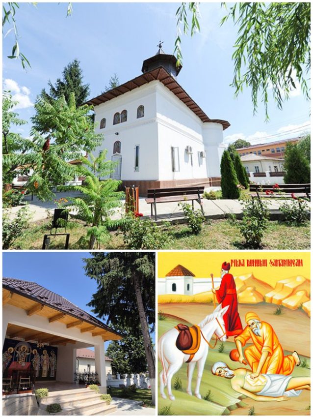 Taina Sfântului Maslu de Obște, la Biserica „Sfântul Nicolae” din Racovița 1 Sursă foto: FB Primăria Orașului Mioveni