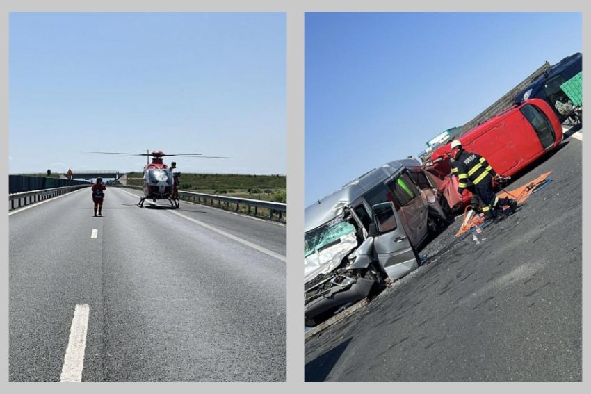 Accident rutier A1 Timis