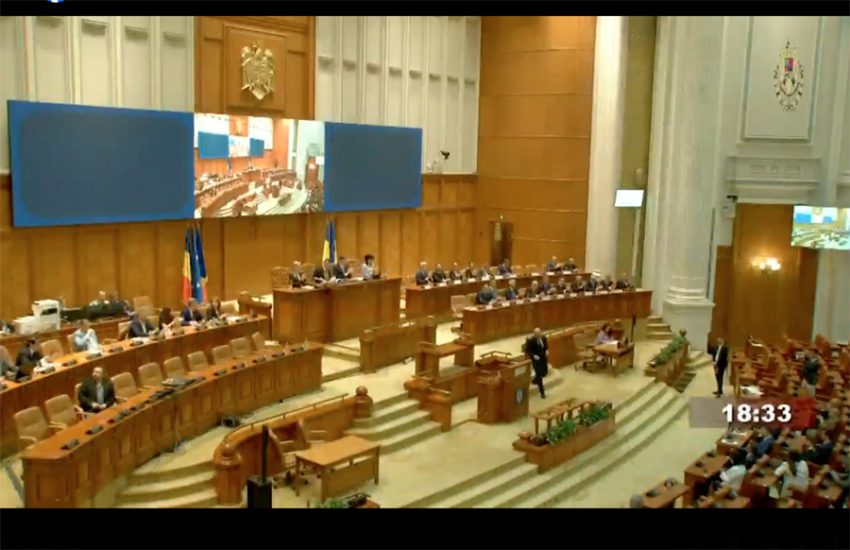 parlament investitura cabinet ilie bolojan1 Sursă foto: FB screenshot FB Ilie Bolojan