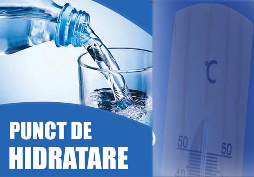 puncte de hidratare 2 Sursă foto: FB Primăria Orașului Mioveni.