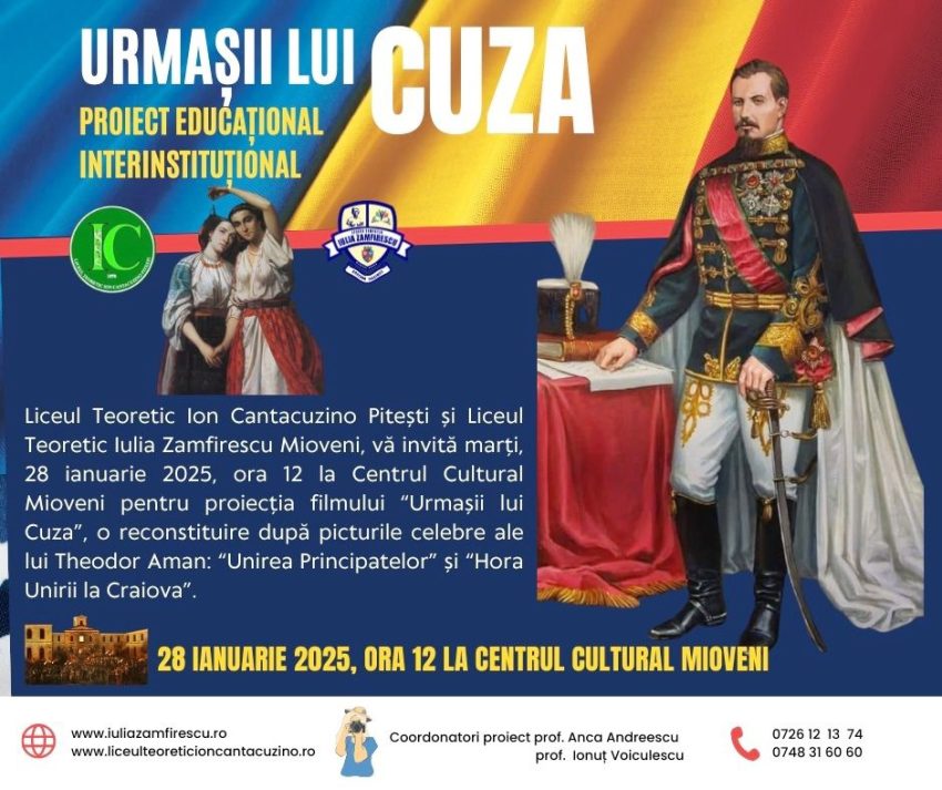 cuza - Liceul Teoretic „Ion Cantacuzino” - modelează caractere și formează oameni de valoare