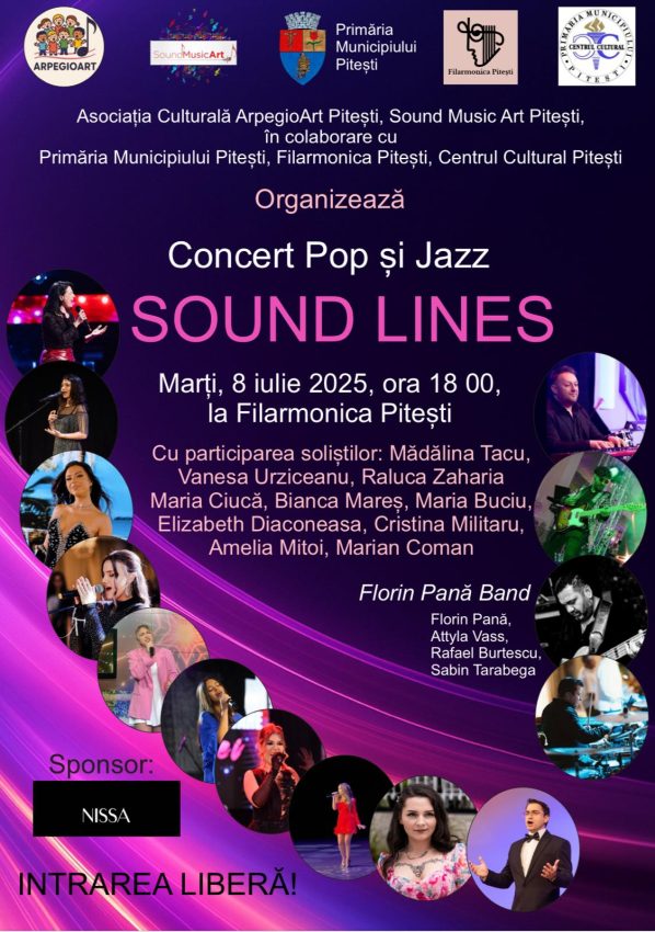 „Sound Lines” - Concert Pop și Jazz la Filarmonica Pitești 1 concert jazz