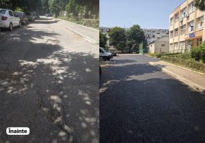 Lucrări de infrastructură în derulare. S-a asfaltat aleea dintre blocul B10 și Școala „I.L. Caragiale” 19 Sursă foto: FB Primăria Municipiului Pitești.