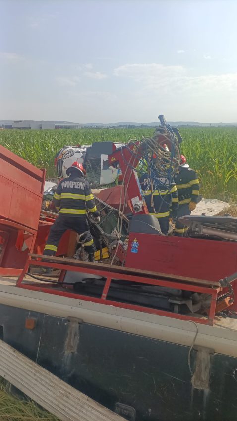 Accident rutier pe autostrada A1. Trei vehicule implicate! 1 accident pe A1
