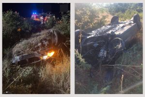 Untitled Project - (Video) Două mașini s-au răsturnat pe A1 iar alta la Hârsești. Victime transportate la spital!