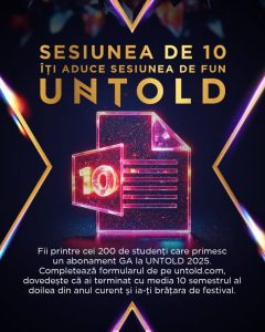 Untold îi răsplătește pe studenții de 10 ai României cu abonamente la ediția aniversară 1 UTD student 10 4x5 2 - Untold îi răsplătește pe studenții de 10 ai României cu abonamente la ediția aniversară
