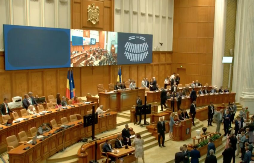 plen parlament motiune cenzura 1 Sursă foto: screenshot FB Parlamentul României - CAmera Deputatilor
