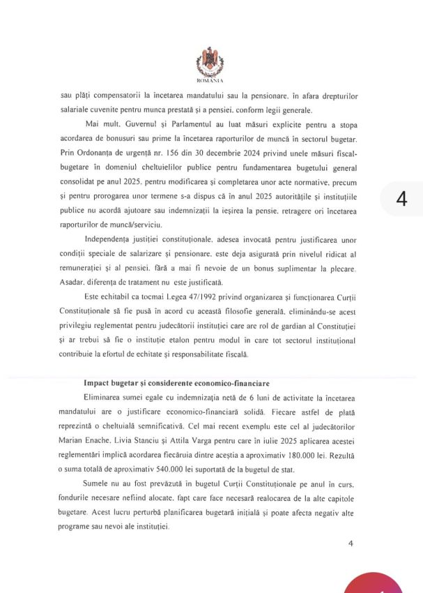 Mihai Coteț a semnat proiectul de lege. Indemnizația specială de pensionare, de 36.000 de euro, de la CCR ar putea fi eliminată 3 Sursă foto: FB Mihai Cotet
