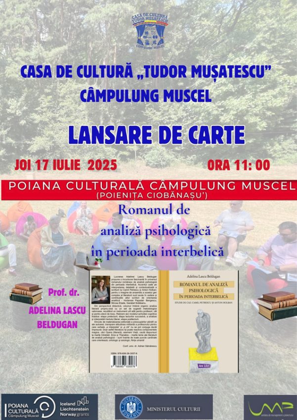 Lansare de carte în Poiana Culturală 1 Sursă foto: FB Colegiul național Dinicu Golescu.