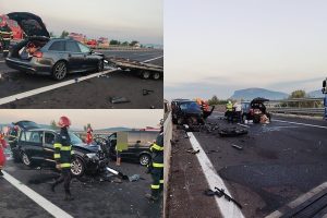 Accident cu 6 victime pe A1! Un TIR și trei mașini, implicate 1 cats - Accident cu 6 victime pe A1! Un TIR și trei mașini, implicate