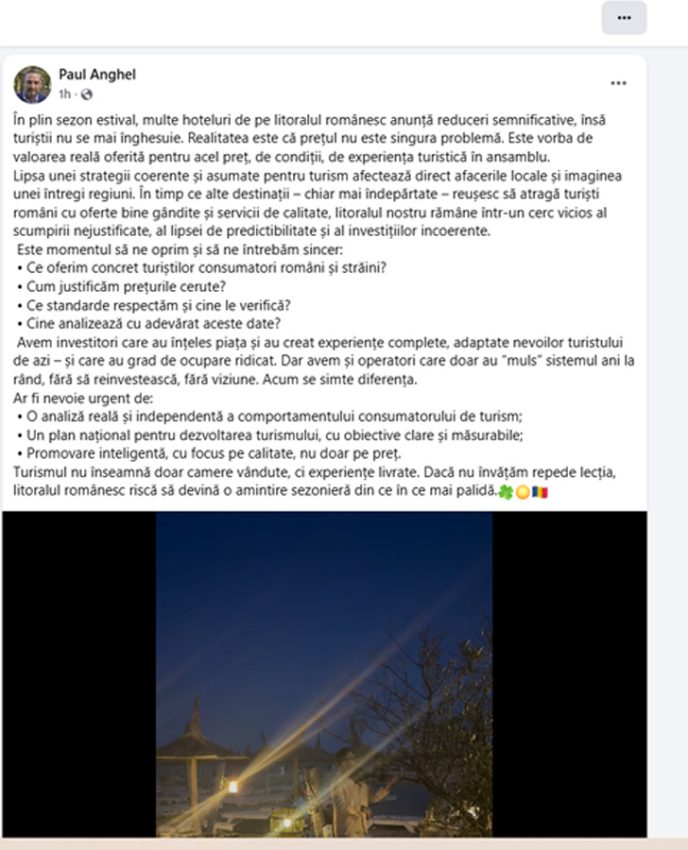 Director ANPC: ”Litoralul nostru rămâne într-un cerc vicios al scumpirii nejustificate” 2 Sursă foto: FB Paul ANghel