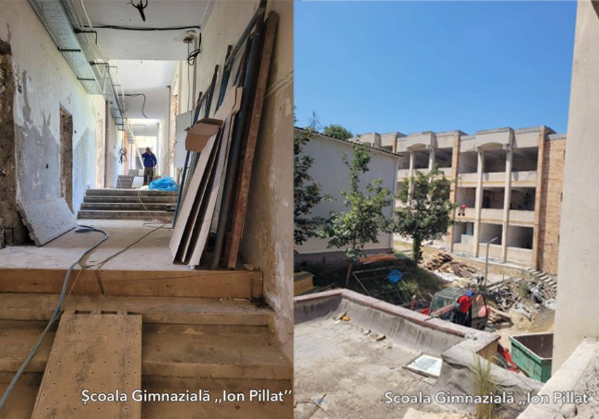 Atenție, părinți! Primarul Cristian Gentea a verificat stadiul lucrărilor de la „Ion Pillat” și „Marin Preda” 1 Sursă foto: FB Cristian Gentea.