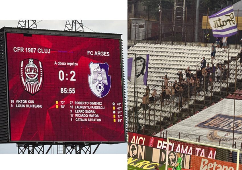 fc arges cfr cluj Sursă foto: FB Cristian gentea