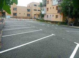 Reparaţii finalizate în parcarea blocului B8 din cartierul Găvana III 1 Sursă foto: Primăria Municipiului Pitesti.