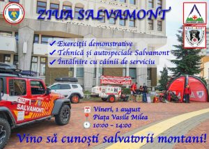 Ziua Salvamont la Pitești: Demonstrații, autospeciale și câinii de serviciu 1 Sursă foto: FB CJ Arges
