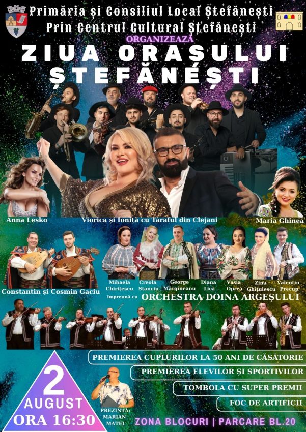 Momente speciale și multe surprize anunțate la Ziua orașului Ștefănești 1 ziua orasului Stefanesti