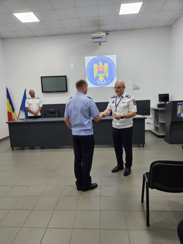 Avansări în grad la Jandarmeria Argeș 3 avansari jandarmi Argeș