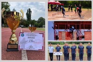 Locul I pentru lotul reprezentativ al ISU Argeș la faza zonală a Concursurilor Serviciilor Profesioniste pentru Situații de Urgență 1 concurs pompieri isu arges