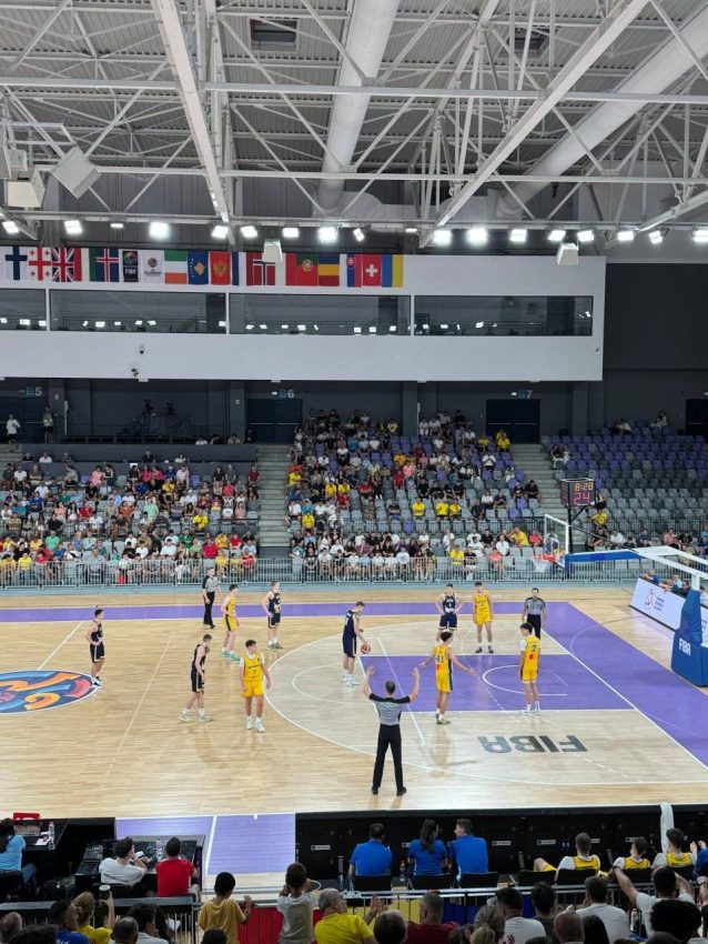 Lupta pentru locul 3 și promovarea în FIBA U18 Eurobasket Division A se dă azi la Pitești Arena 1 meci baschet Romania Pitesti Arena