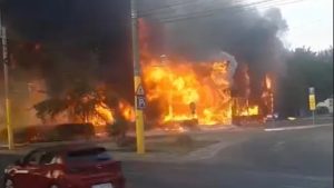 cats - Incendiu violent la fostul club Bellagio din Mamaia