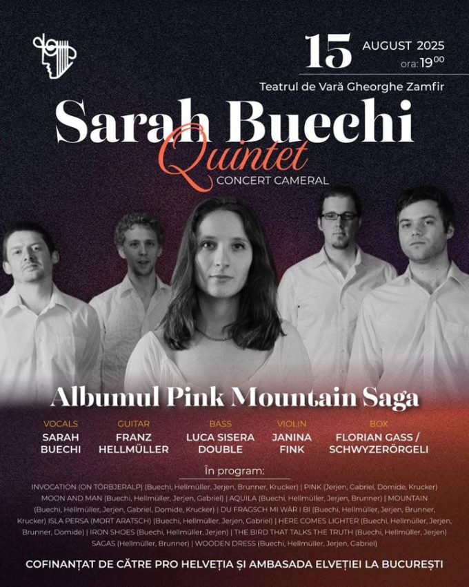 Jazz sub cerul liber cu Sarah Buechi Quintet, la Pitești 1 Sursă foto: FB Primăria Municipiului Pitești.