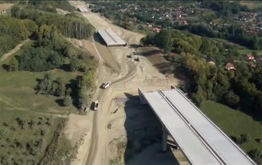 Autostrada Sibiu–Pitești: Secțiunea Tigveni–Curtea de Argeș, aproape 77% finalizată 1 Sursă foto: screenshot Cristian Pistol.