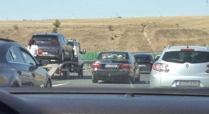 accident a 2 - Trafic aglomerat pe Autostrada Soarelui după un accident cu trei autoturisme