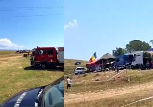 (Video) Incident grav la competiția de rally cross din Argeș: o roată desprinsă a lovit doi bărbați din public 19 deschidere raliu bughea 1 - (Video) Incident grav la competiția de rally cross din Argeș: o roată desprinsă a lovit doi bărbați din public