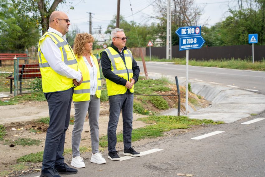 5,3 km de drum modernizat în comuna Căteasca – legătură rapidă spre autostradă 2 Sursă foto: CJ ARgeș