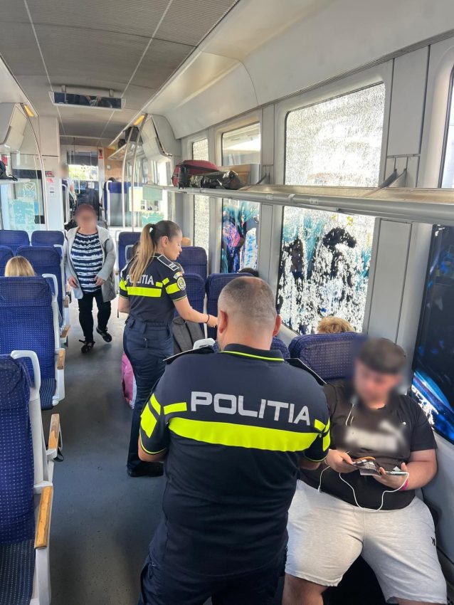 Activități informativ-preventive desfășurate de polițiști în Gara Pitești 3 actiuni politisti in gara