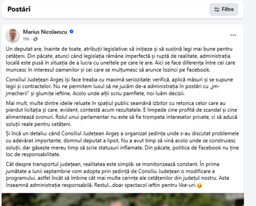 Transport județean cu probleme? Acuzații de ”jm-jmecherii” și replici tăioase între Bogdan Velcescu și Marius Nicolaescu 2 marius nicolaescu replica velcescu - Transport județean cu probleme? Acuzații de ”jm-jmecherii” și replici tăioase între Bogdan Velcescu și Marius Nicolaescu