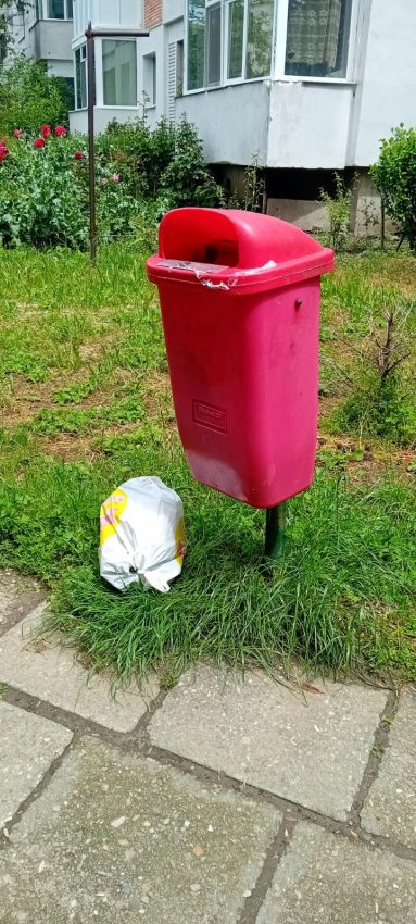 Coșurile stradale NU sunt destinate deșeurilor menejere generate în casă! 1 deseuri cosuri