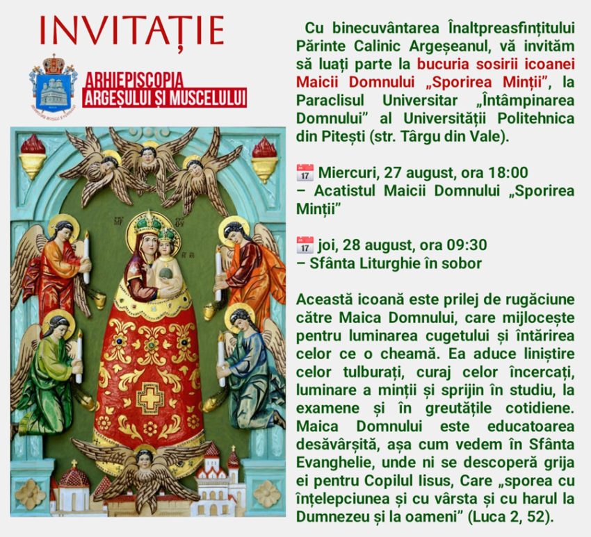 Sursă foto: FB Arhiepiscopia ARgeșului și Muscelului.