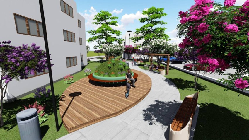 Mioveni zona de agrement bloc R3-R4 deschidere Sursă foto: FB Aurel Costache.