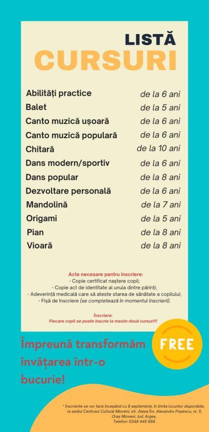 Descoperă-ți talentul! Cursuri gratuite pentru copii, din 8 septembrie, la Mioveni 2 536270316 1361502572644254 4233719008544799172 n - Descoperă-ți talentul! Cursuri gratuite pentru copii, din 8 septembrie, la Mioveni