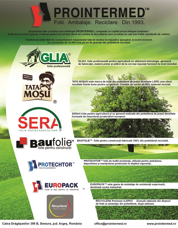 prointermed macheta - PROINTERMED, inovație și responsabilitate în producția de folii și ambalaje din polietilenă