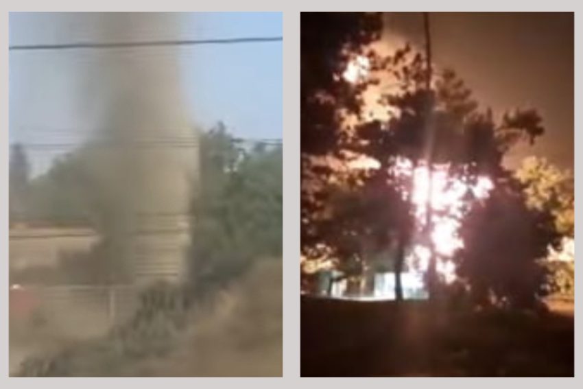 Pungă de gaz explozie