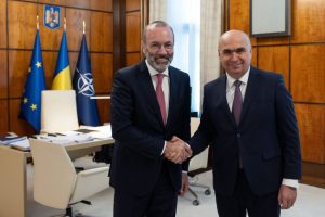 Ilie Bolojan presedintele PPE Manfred Weber - Ilie Bolojan și Manfred Weber, dialog la București despre PNRR, stabilitate și apărare comună