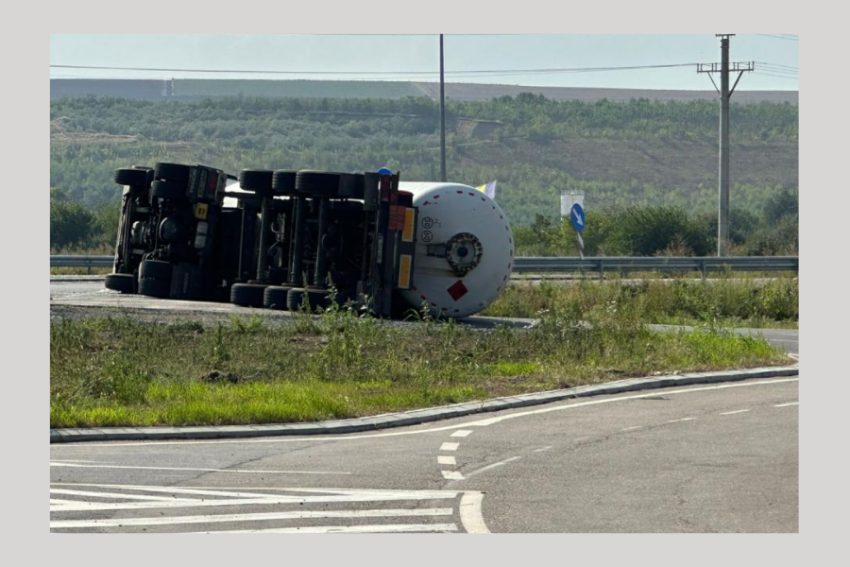 cisterna rasturnata gaz