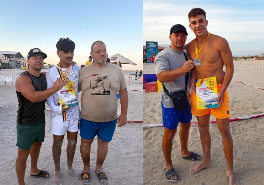 campioni la lupte pe plaja 2 Sursă foto: FB CSM Pitești