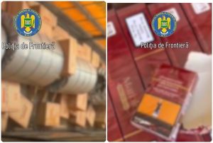 page - Prins cu aproape 24.000 de pachete de țigări de contrabandă ascunse în camion