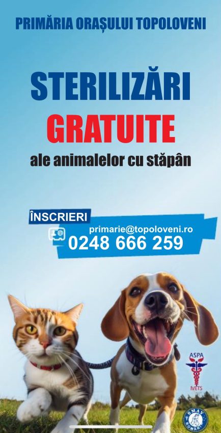 Sterilizări GRATUITE ale animalelor cu stăpân din TOPOLOVENI 1 546698841 761312433202454 5403970091980565193 n - Sterilizări GRATUITE ale animalelor cu stăpân din TOPOLOVENI