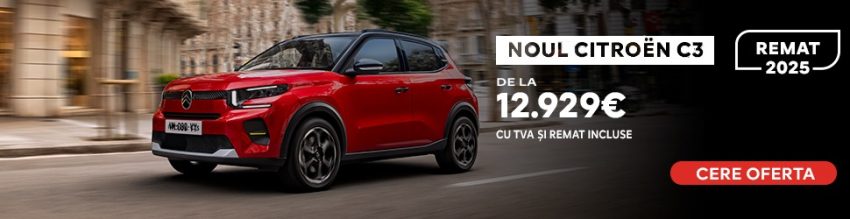 Noul Citroën C3 la Eurial Pitești! De la 12.929 euro cu TVA și REMAT incluse! 3 Citroen C3 la Eurial Pitești