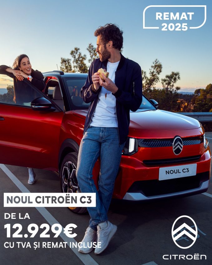 Noul Citroën C3 la Eurial Pitești! De la 12.929 euro cu TVA și REMAT incluse! 1 Citroen C3 la Eurial Pitești