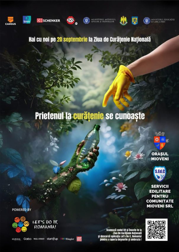 Pe 20 septembrie: Let’s Do It, Mioveni! Orașul se alătură campaniei naționale de ecologizare 1 Sursă foto: Facebook Primăria Orașului Mioveni.