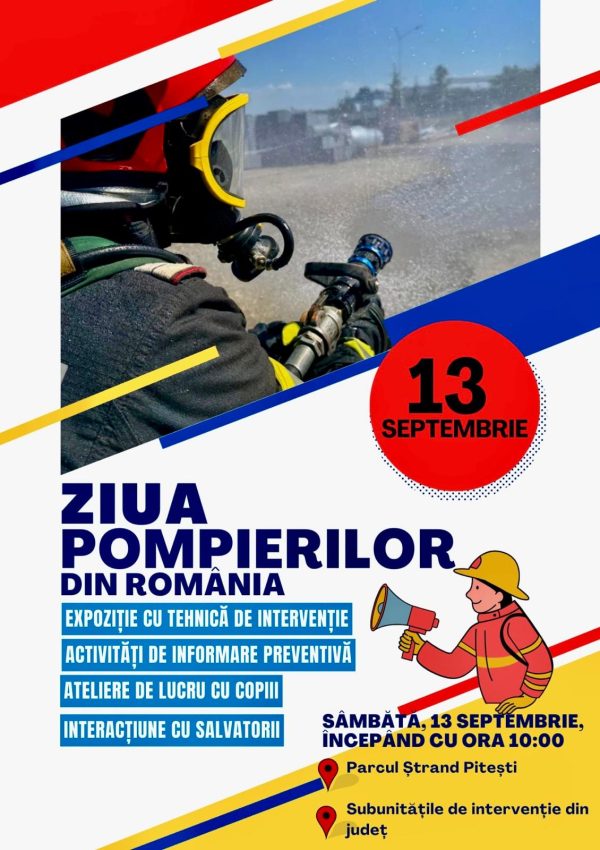 Sâmbătă, 13 septembrie - Ziua porților deschise la subunitățile de intervenție din Argeș 1 WhatsApp Image 2025 09 11 at 09.43.41 - Sâmbătă, 13 septembrie - Ziua porților deschise la subunitățile de intervenție din Argeș