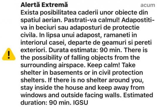 Dronă rusească interceptată pe teritoriul României de Forțele Aeriene 1 111 - Dronă rusească interceptată pe teritoriul României de Forțele Aeriene